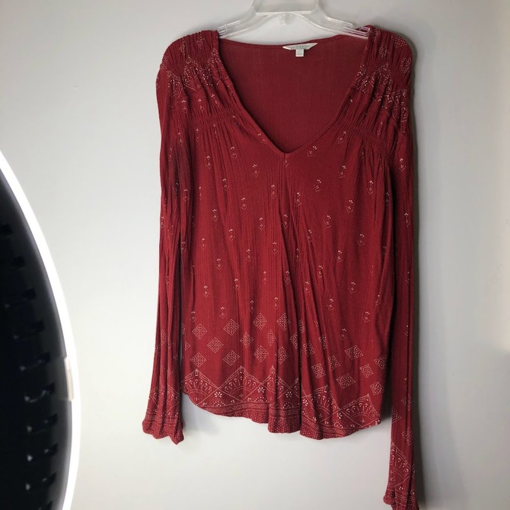Lucky Brand Red Blouse